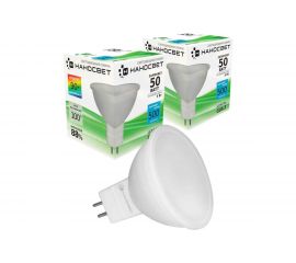 Светодиодная лампа Наносвет LE-MR16A-6/GU5.3/940, 6Вт, GU5.3, 100 градусов, 450 лм, 4000К, Ra90, L195 