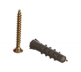 Пакет дюбель РДК Метизный двор 6х30мм + шуруп 4х35мм 15 шт. 4607173902139 