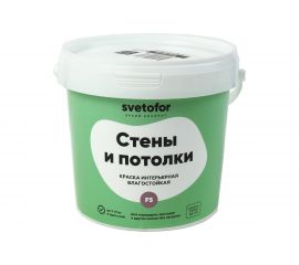 Краска Светофор F5 влагостойкая Супербелая 1,4 кг ЗОР00007296 