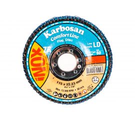 Диск лепестковый Inox (115х22 мм; Р60) Karbosan 82100 