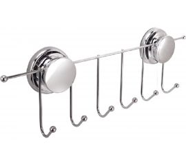 Настенная вешалка Аквалиния 6 крючков, на больших присосках W6753-4 