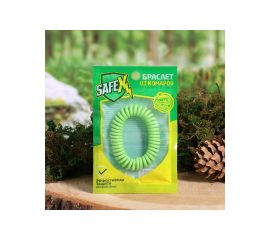 Антимоскитный браслет Safex, пружинка, № 1, зеленый, 1 шт. 4098059 