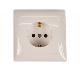 Розетка Кунцево-Электро СЕЛЕНА скрытой установки, одноместная РС16-370 8111 