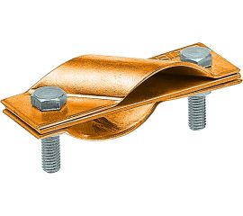 Зажим заземления EZETEK стержень - стержень диагональный, латунь 90531-1 