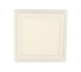 Накладной светильник Smartbuy LED квадрат с подсветкой DLB 18w/3000K+B/IP20 SBLSq1-DLB-18-3K-B 