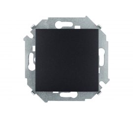 Одноклавишный выключатель Simon 16А, 250В, винтовой зажим, графит 1591101-038 