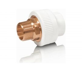 Комбинированная муфта Blue Ocean полипропиленовая, НР под ключ - 40x1 PPRF/HTEA(W)-40х1"" 