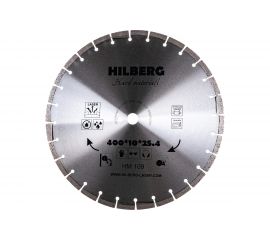 Диск алмазный отрезной сегментный Hard Materials Laser (400x25.4 мм) Hilberg HM109 