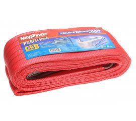 Буксировочный грузовой трос MEGAPOWER 53000кг длина 5 метров, ширина ленты 150мм M-75553 