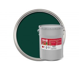 Грунт-эмаль на ржавчину МАЙ 3 в 1 зеленая, ведро 23 кг 211075 