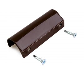 Балконная ручка Агат металл-алюминий, с саморезами с буром, коричневая 4006.05 