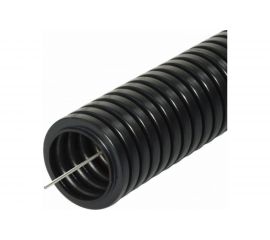 Легкая гофротруба УРАЛ ПАК ПНД 20 мм с протяжкой ""Строительная"" черная, м ГФ-1102020-100 