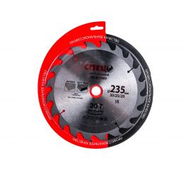 Диск пильный по дереву в двойном блистере (235х30/25/20 мм; 20Т) Спец СПЕЦ-0520901 