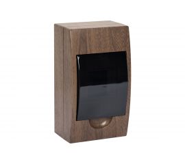 Щит EKF, распределительный, навесной, ЩРН-П-4, темное дерево, IP41, PROxima, SQ pb40-n-4-dark 