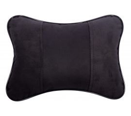 Автомобильная подушка под шею Dollex 300х210 мм, алькантара, черная PBA-1320 