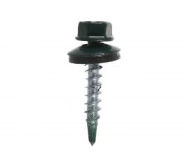 Кровельный саморез Госкреп 4.8х35 мм, RAL 6005, зеленый мох, 10 шт. 2-0019110 