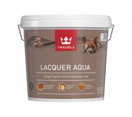 Лак TIKKURILA EURO LACQUER AQUA интерьерный, антисептирующий, защитный, полуглянцевый 9л 700001141 