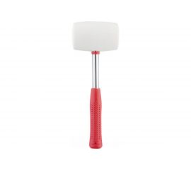 Резиновая киянка INTERTOOL 680г. 80 мм, белая резина, металлическая ручка HT-0235 
