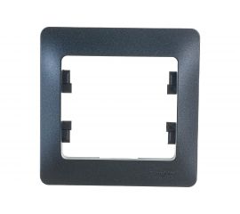 1-постовая рамка Schneider Electric GLOSSA АНТРАЦИТ GSL000701 