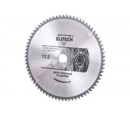 Диск пильный по дереву (305х30 мм; 2.5 мм; 72Z) Elitech 1820.054700 