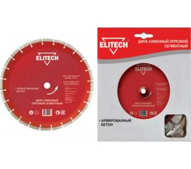 Диск алмазный сегментный по армированному бетону (300х25.4 мм) ELITECH 1110.007200 