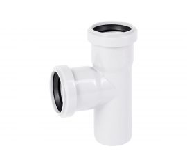 Канализационный тройник Ostendorf 87 градусов, 50х50 мм, белый 559670 