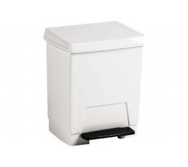 Пластиковый контейнер для мусора Nofer белый, 8 л 14025.W 