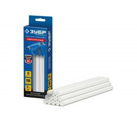 Прозрачные сверхпрочные клеевые стержни Профессионал ЗУБР 12 шт, 11x200 мм 06856-12 