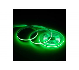 Светодиодная лента Apeyron 24В, 14Вт/м, COB, 512д/м, IP20, подложка 10мм, 5м, зеленый 00-367 