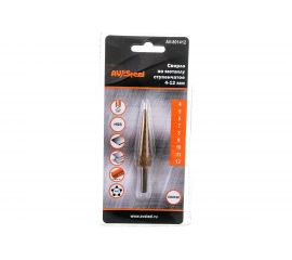 Сверло ступенчатое по металлу (4-12х48х68 мм; HSS) AV Steel AV-801412 