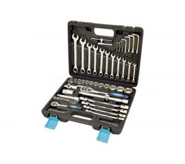 Набор инструмента (77 предметов, 1/2 1/4 DR, CrV) AUTOVIRAZH AV-212077 