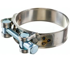 Силовой хомут Nord-Yada Д: 68-73 мм, Ш: 24 мм, Т: 0,8 мм, болт: М8х75, нерж. сталь 902890 