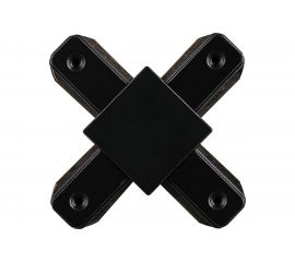 Коннектор FERON Х-образный для шинопровода, черный, LD1002 10331 