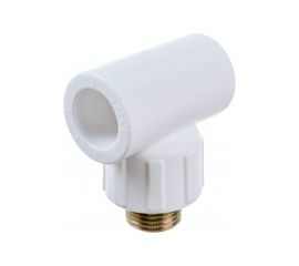 Тройник с наружной резьбой Политэк ПП 20x1/2 9510002012 