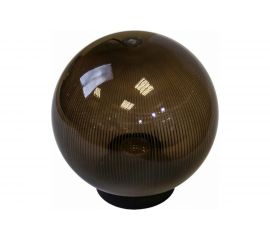 Уличный светильник-шар APEYRON с основанием, 200мм, рассеиватель ПММА, призма, дымчатый 11-77 