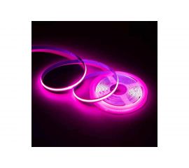 Светодиодная лента Apeyron 24В, 11Вт/м, COB, 352д/м, IP20, подложка 10мм, 5м, розовый/00-356 