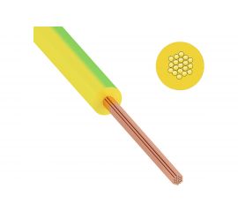 Провод ПуГВ, ПВ-3 ККЗ 1,5 кв.мм 500 м желтый-зеленый ГОСТ 01-8618-3 