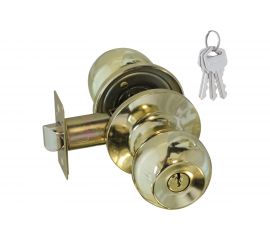 Межкомнатная защелка ISPARUS ISP ЗШ-01 золото, ключ/фикс. 16786 