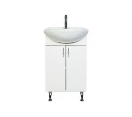 Напольная тумба с раковиной Orange Роса белый глянец Ro-45TUW+RA 
