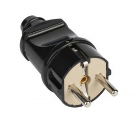 Евровилка EKF прямая, черная, 16А AVP16-30 