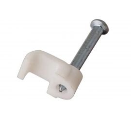 Плоский крепеж кабеля REXANT 10x3 мм, белый упак. 50 шт 07-4209 