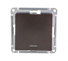 Механизм выключателя Schneider Electric 1-кл. ATLAS DESIGN с подсветкой сх.1а 10АХ мокко 1240356 