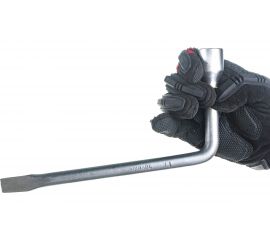 Баллонный Г-образный ключ 17мм L=250мм с лопаткой ЭВРИКА ER-34017 