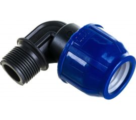 Отвод компрессионный PN16 (25 мм; 3/4") с наружной резьбой RTP 14697 