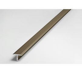 Порог одноуровневый алюминиевый Лука 13 мм, 2,7 м, анодированный, Шампань УТ000039394 