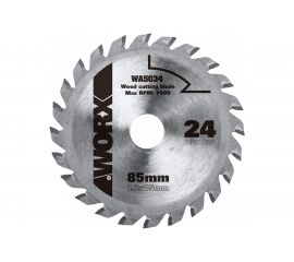 Пильный диск (24Т; 85x1.2x15 мм) твердосплавный WORX WA5034 