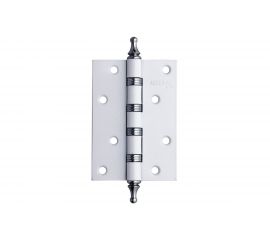 Дверная петля с четырьмя подшипниками ADDEN BAU 100X70X2.5 4W WHITE / CHROME 940000001491 