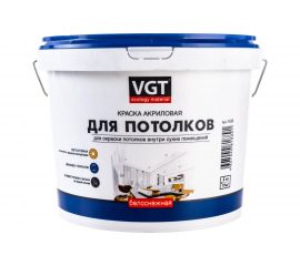Краска для потолков VGT белоснежная ВД АК 2180 3кг 11602867 