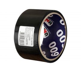 Упаковочная клейкая лента UNIBOB 600 черная 48 мм х 24 м, 45 мкм 214945 