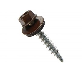 Кровельные саморезы ВИРТУОЗ 5,5х19 мм, RAL 8017, шоколад, 25 шт. 27887 